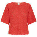 Pull Ichi PULL TRICOT MC FEMME - FIERY RED - M