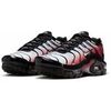 Baskets basses Nike AIR MAX PLUS TN WHITE RED BLACK