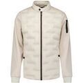 Vestes sur Grenoble : Blouson No Excess Veste Manches Tricot&eacute;es Blanc Cass&eacute; Blanc