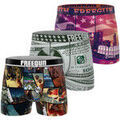 Boxers Freegun Lot de 3 boxers enfant This is America Violet Grenoble
