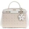 Sac Bandouliere Guess Sac Bandouli&egrave;re Melinda Logo Tri Com Off White Logo Blanc