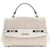 Sac Bandouliere Guess Sac Bandouli&egrave;re Melinda Logo Tri Com Off White Logo Blanc