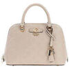 Sac &agrave; main Guess Sac Bandouli&egrave;re Dita Dome Satchel Light Taupe Logo Marron