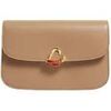 Sac Bandouliere LANCASTER Sac trotteur A rabat aimant&eacute; Paris Philos Praline Beige
