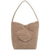 Sac &agrave; main LANCASTER Sac seau Avec Pression Mini Su&eacute;dine KBA Beige Fonc&eacute; Beige