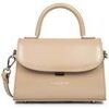 Sac &agrave; main LANCASTER Sac &agrave; main A rabat avec fermoir S Suave Even Nude Beige