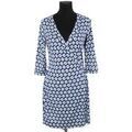 Robe courte Diane Von Furstenberg Robe bleue Grenoble