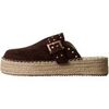 Espadrilles Super Mode Mules &agrave; Enfiler Bellucci Marron