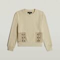 Sweat-shirt G-Star Raw D28759-D566-137 CREAM Grenoble