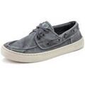 Chaussures de ville homme sur Grenoble : Chaussures bateau Natural World 6603E-GRIS