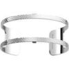 Bracelets Les Georgettes Manchette Pure argent&eacute;e 25mm Blanc