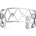 Bracelets Les Georgettes Manchette Astres argent&eacute;e 25mm Blanc Grenoble