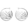 Boucles oreilles Les Georgettes Cr&eacute;oles collection Cadettes croisette Blanc