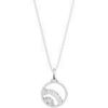 Collier Les Georgettes Collier Nomade argent&eacute; 16mm Blanc