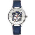 Montre Pierre Lannier Montre Homme &Eacute;LYS&Eacute;E Argent&eacute; Cuir Bleu Argent&eacute; Grenoble