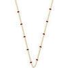 Collier Les Georgettes Collier Les Cadettess laiton dor&eacute; laque bordeaux Jaune