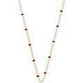Colliers sur Grenoble : Collier Les Georgettes Collier Les Cadettess laiton dor&eacute; laque bordeaux Jaune