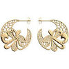 Boucles oreilles Les Georgettes Cr&eacute;oles collection Bouquet Jaune