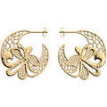 Boucles d'oreille sur Grenoble : Boucles oreilles Les Georgettes Cr&eacute;oles collection Bouquet Jaune
