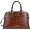Sac Bandouliere LANCASTER Sac demi lune Zipp&eacute; L Exo 524-114 Ch&acirc;taigne Marron