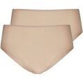 Culottes & autres bas
sur Grenoble : Culottes & slips Calida Femme Slip Paquet de 2 Natural Skin Midi Slip 2P Beige