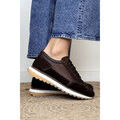 Baskets femme sur Grenoble : Baskets basses Step - Sneakers PARIS chocolat