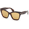Lunettes de soleil Tom Ford FT1217 ELVIRA Lunettes de soleil, Havana/Marron, 55 mm