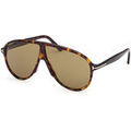 Lunettes sur Grenoble : Lunettes de soleil Tom Ford FT1211 VLADIMIR Lunettes de soleil, Havana/Vert, 65 mm