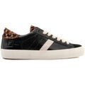 Baskets femme sur Grenoble : Baskets basses D.A.T.E. D-A-T-E-HL-LP-BK HILL LOW LEOPARD BLACK