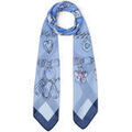Echarpe Liu Jo Grand foulard avec imprim&eacute; Bleu