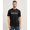 T-shirt BOSS T-shirt Thompson homme &agrave; rayures verticales Noir