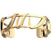 Bracelets Les Georgettes Manchette Drap&eacute; dor&eacute;e 14mm Jaune