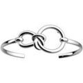 Bracelets sur Grenoble : Bracelets Les Georgettes Jonc Ariane laiton argent&eacute; Blanc