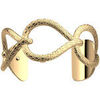 Bracelets Les Georgettes Manchette Danae dor&eacute; 25 mm Jaune