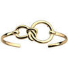 Bracelets Les Georgettes Jonc Ariane dor&eacute; Jaune