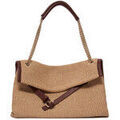Sac & Bagage sur Grenoble : Sac Bandouliere Orciani Sac Zanzibar Midi en tissu et cuir couleur biscuit