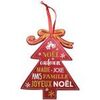 D&eacute;corations de no&euml;l Enesco D&eacute;coration de sapin &agrave; suspendre rouge en bois Rouge Unique. . Maison & D&eacute;co > D&eacute;corations de no&euml;l.