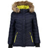Veste Geographical Norway Caban Camille - capuche avec bord fa&ccedil;on fourrure Marine