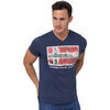 T-shirt Geographical Norway T-shirt de sport - col V - 100% coton