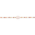 Bracelets Brillaxis Bracelet plaqu&eacute; or quartz rose Jaune Grenoble
