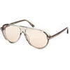 Lunettes de soleil Tom Ford FT1023 MARCUS Lunettes de soleil, Vert/Marron, 60 mm