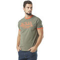 T-shirt Von Dutch T-shit homme stretch en col V en contraste Blast