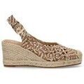 Chaussures d&eacute;contract&eacute;es femme sur Grenoble : Espadrilles Etika 79091 Dor&eacute;