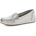 Chaussures plates femme sur Grenoble : Mocassins Marco Tozzi - Argent&eacute;