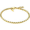 Bracelets Lotus Bracelet style Urban Man en acier dor&eacute; maille fantaisie Jaune