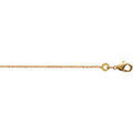 Collier Brillaxis Cha&icirc;ne maille for&ccedil;at plaqu&eacute; or 45cm Jaune Grenoble