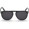 Lunettes de soleil Tom Ford FT0835 JASPER-02 Lunettes de soleil, Noir/Fum&eacute;e, 58 mm Noir