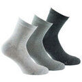 Chaussettes sur Grenoble : Chaussettes Kindy Lot de 3 paires de socquettes cama&iuml;eux Gris
