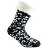 Chaussettes Kindy Chaussettes chausson cocooning int&eacute;rieur et revers polaire Noir