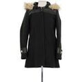 Manteaux sur Grenoble : Manteau Claudie Pierlot Manteau en fourrure noir